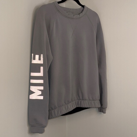 lululemon athletica Other - Lululemon Mile High Crew Pullover Sweatshirt Gray Reflective Cozy Everyday Style